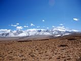 28 The Broad Gurla Mandhata Massif From Ridge Between Lake Manasarovar And Lake Rakshas Tal The broad Gurla Mandhata massif is to the south of the ridge between Lake Manasarovar and Lake Rakshas Tal.